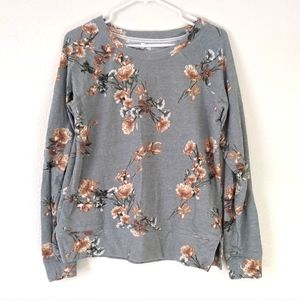 Mint Floral Sweater